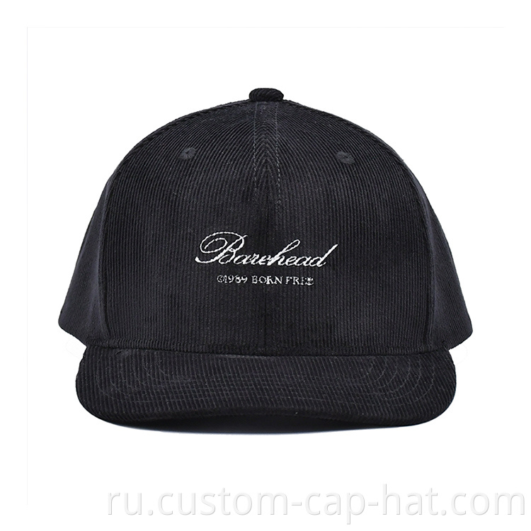 Black Corduroy Hat